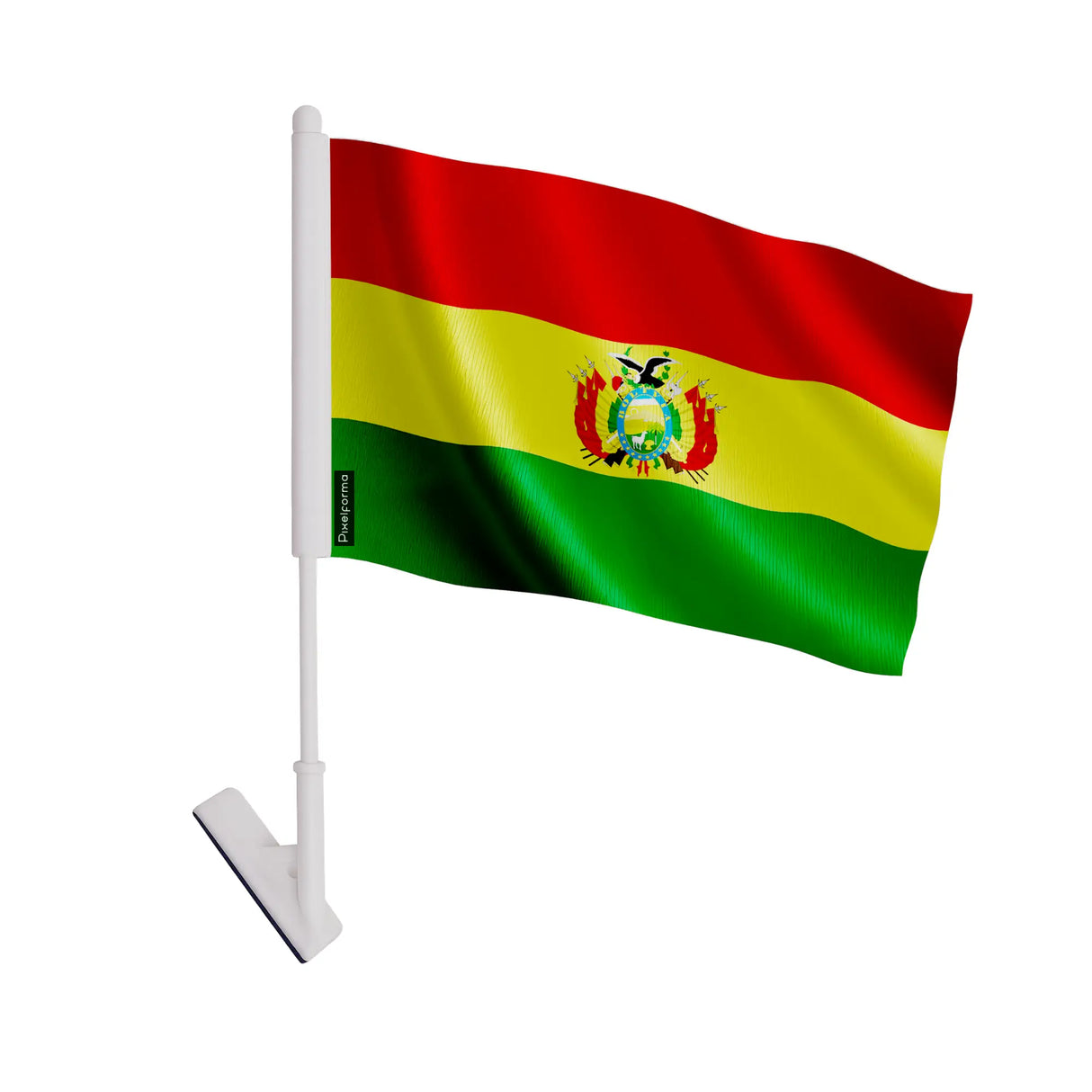 Drapeau adhésif bolivie polyester facile à coller