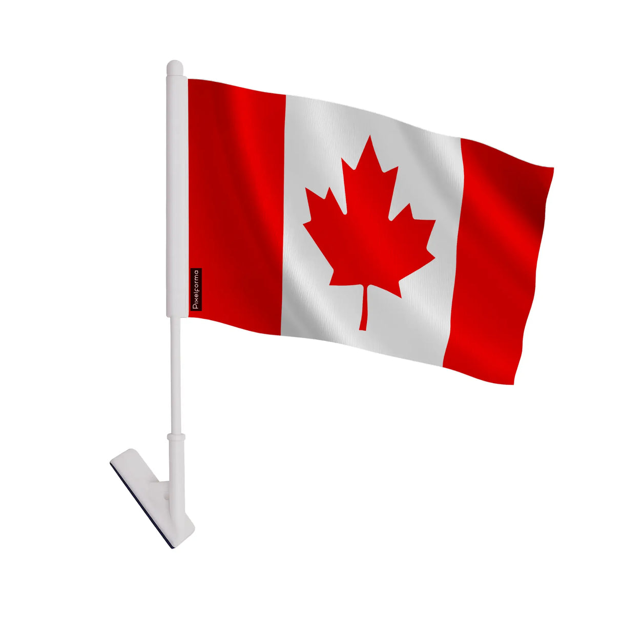 Drapeau adhésif canada polyester souple facile à coller