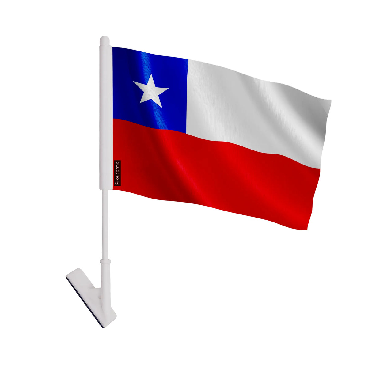 Drapeau adhésif chili polyester souple facile à coller