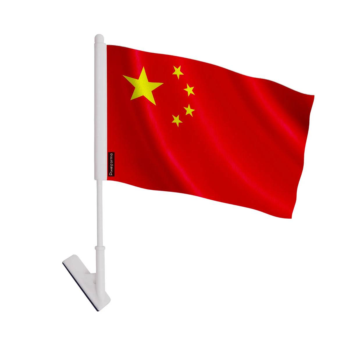 Drapeau adhésif chine polyester souple facile à coller