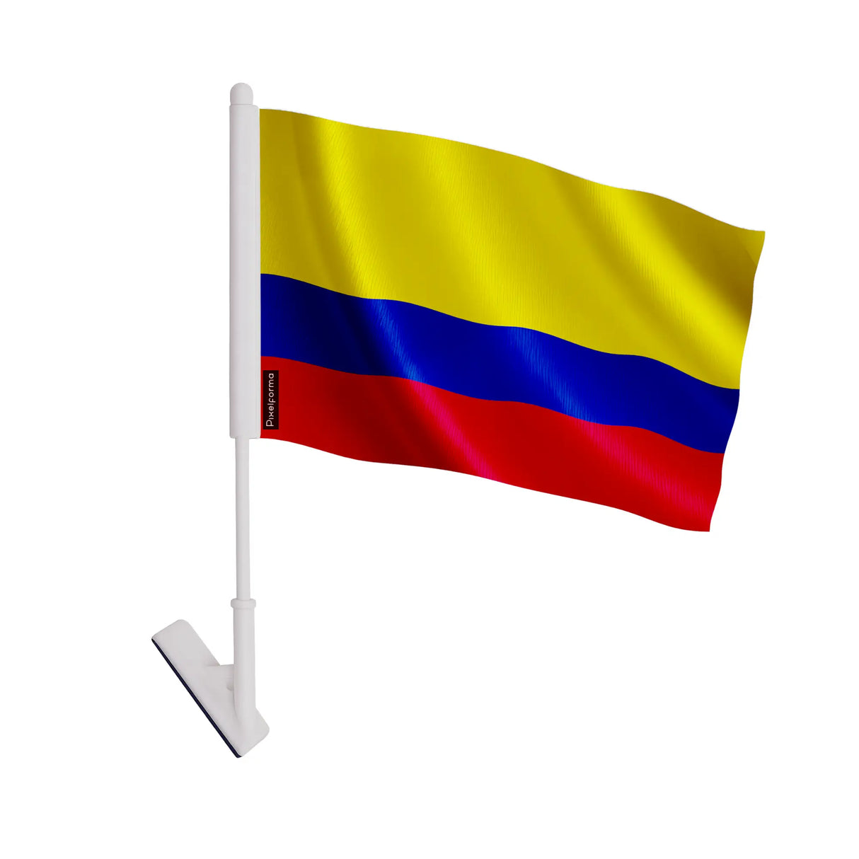 Drapeau adhésif colombie polyester souple facile à coller