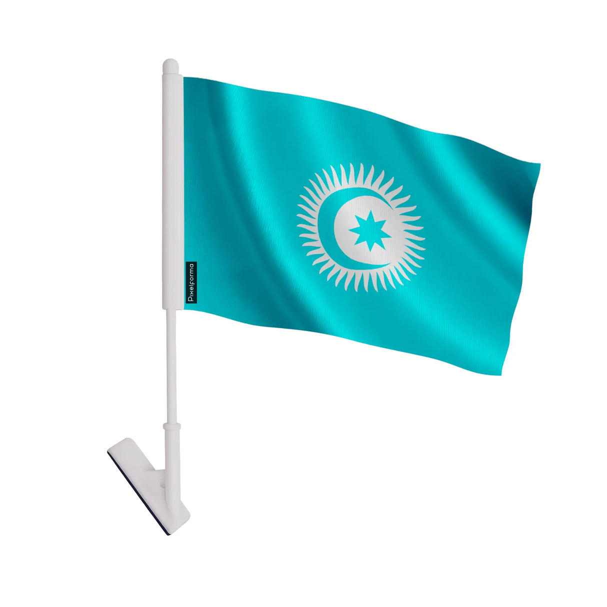 Drapeau adhésif conseil turcique polyester facile à coller