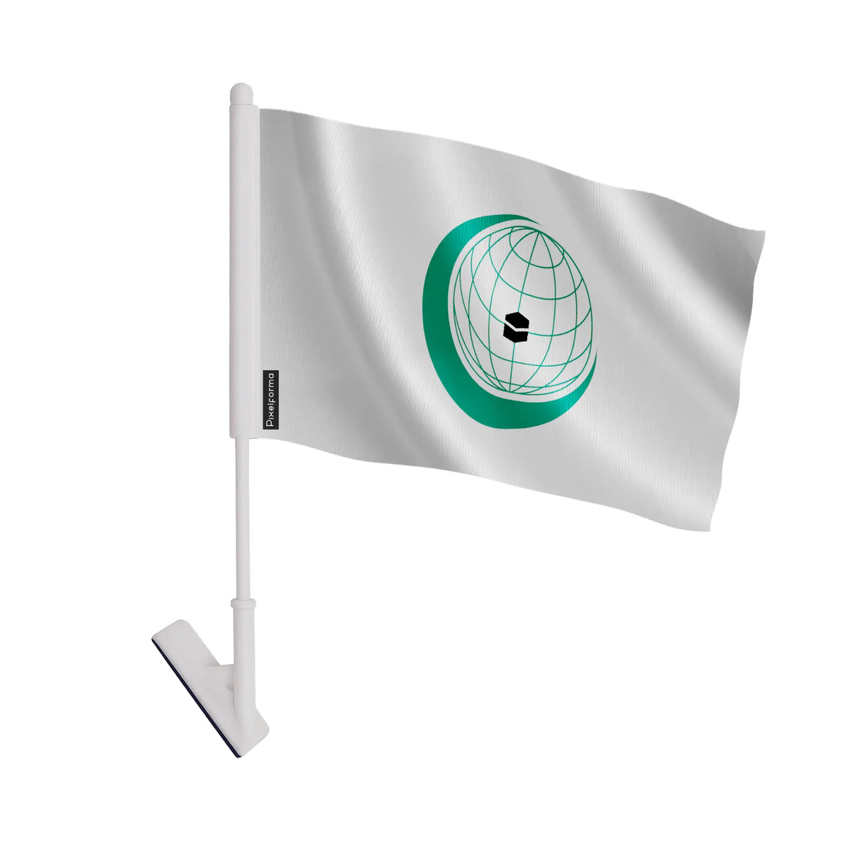 Drapeau adhésif coopération islamique polyester facile à coller