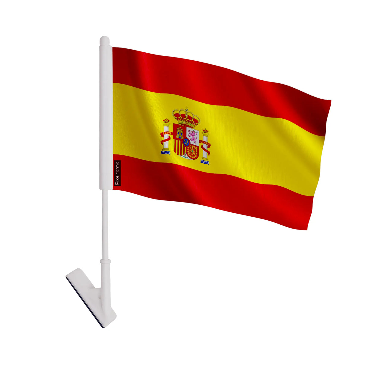 Drapeau adhésif espagne polyester souple facile à coller