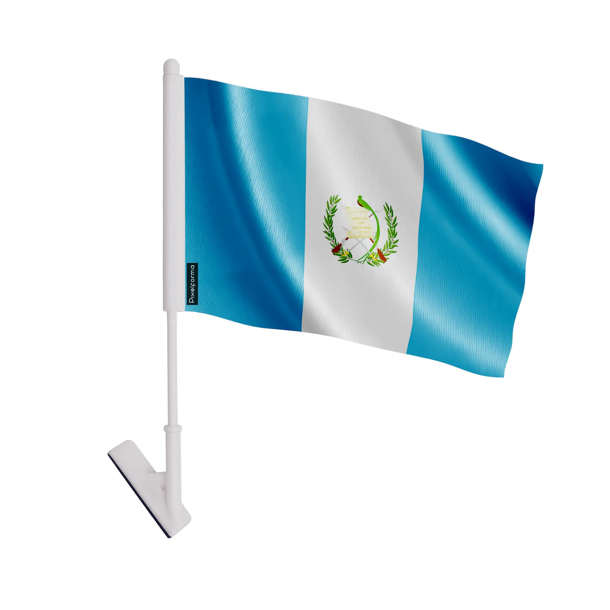 Drapeau adhésif guatemala polyester souple facile à coller