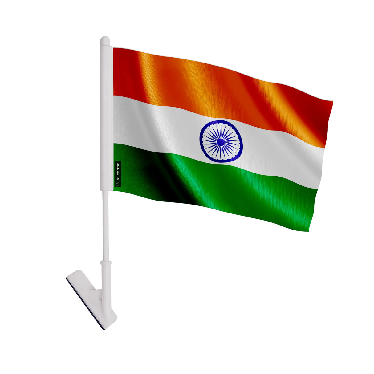 Drapeau adhésif inde polyester souple facile à coller