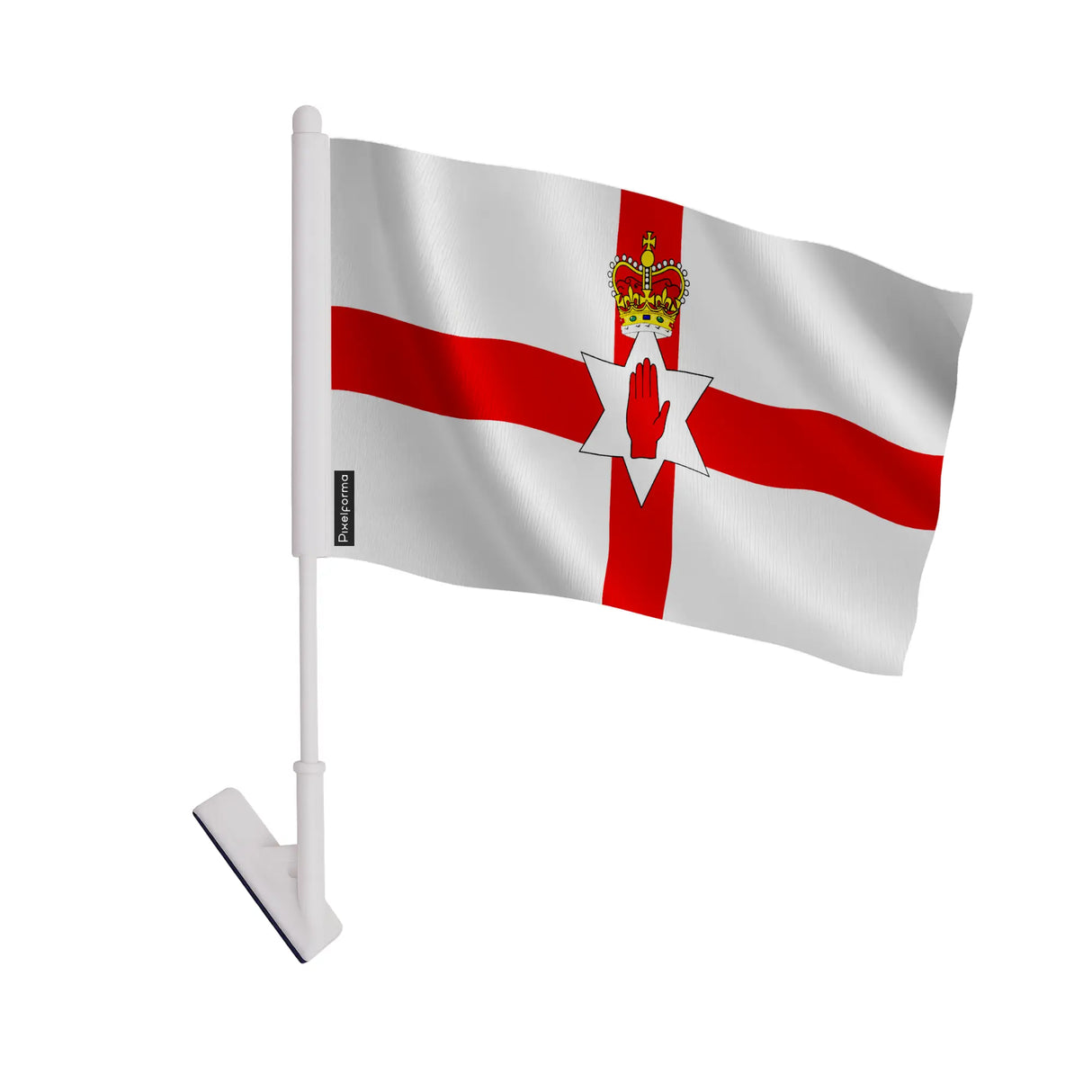 Drapeau adhésif irlande du nord polyester facile à coller