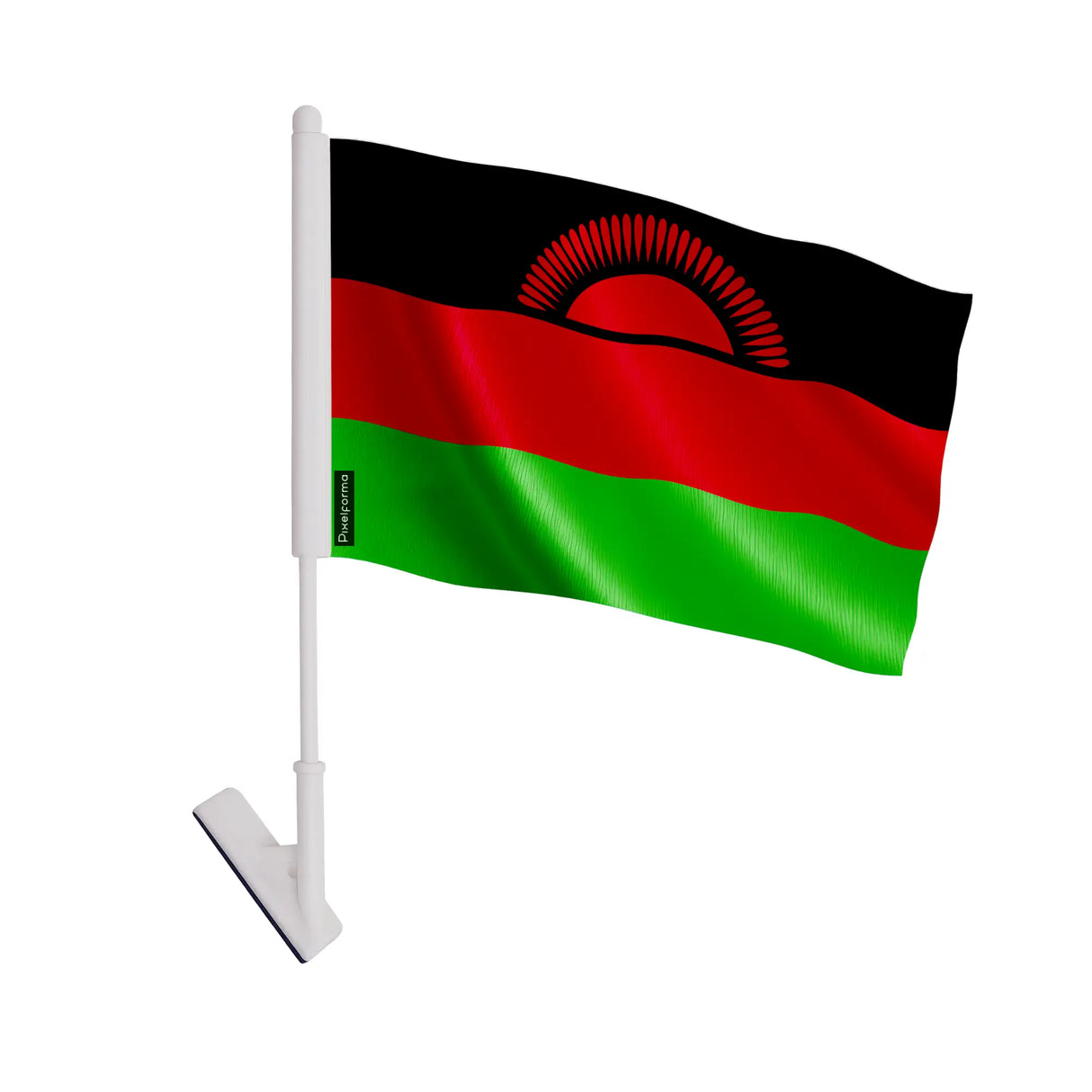 Drapeau adhésif malawi polyester souple facile à coller