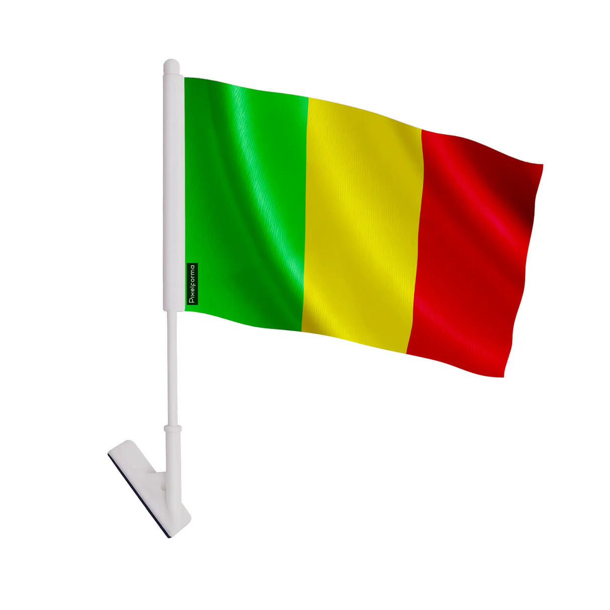 Drapeau adhésif mali en polyester souple facile à coller
