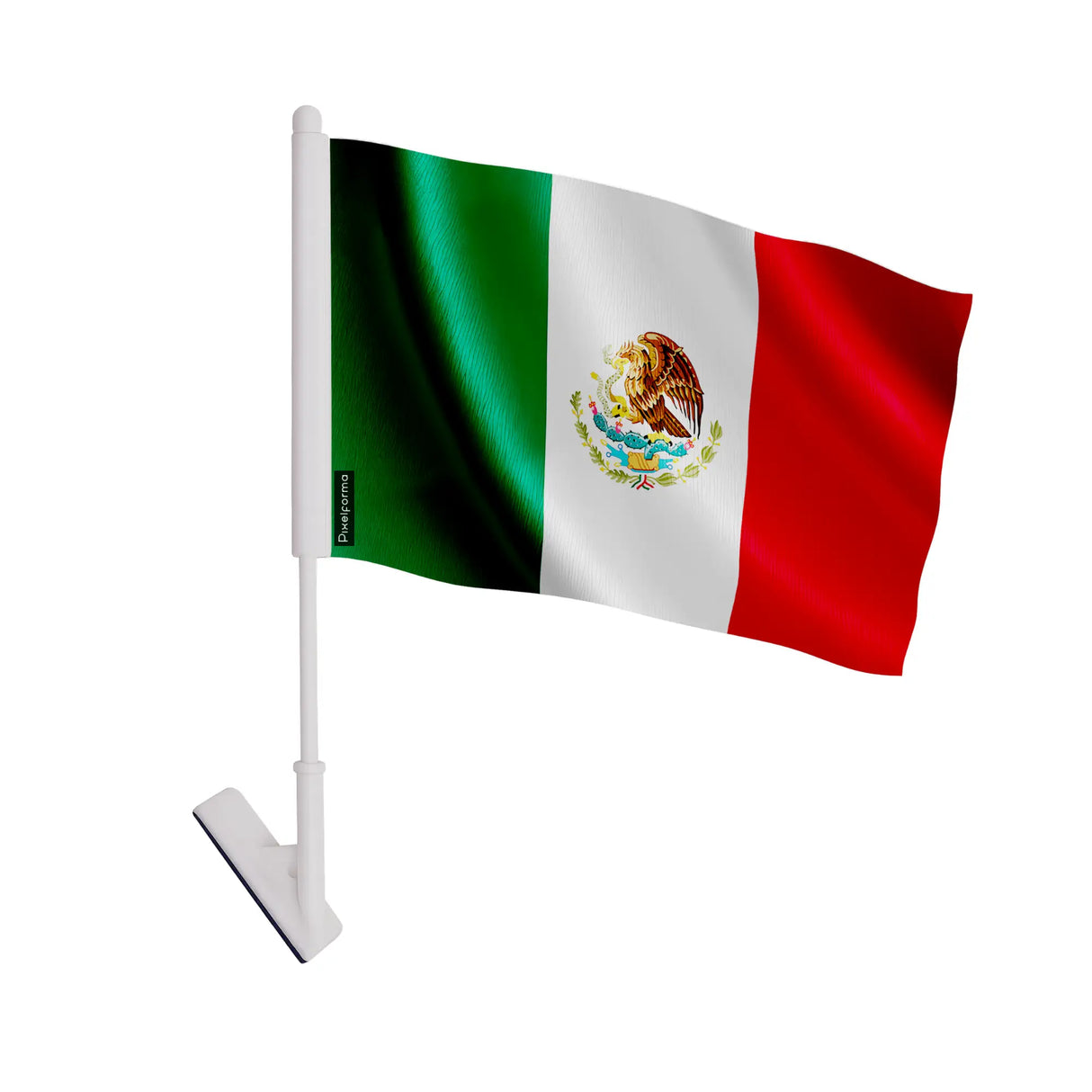 Drapeau adhésif mexique polyester souple facile à coller