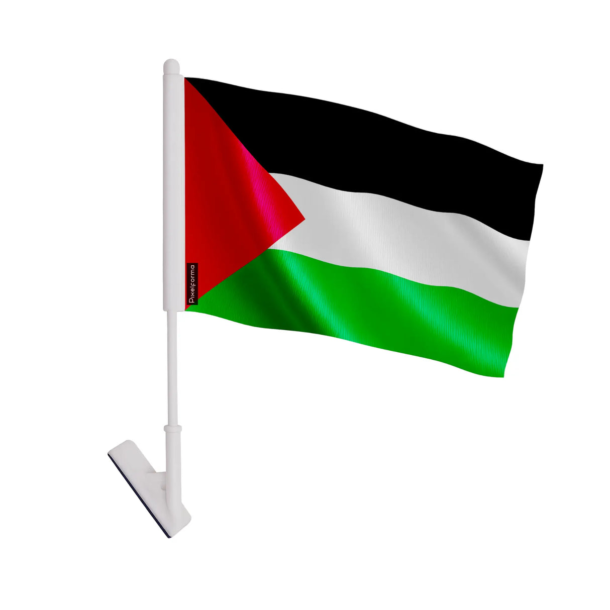 Drapeau adhésif palestine polyester souple facile à coller