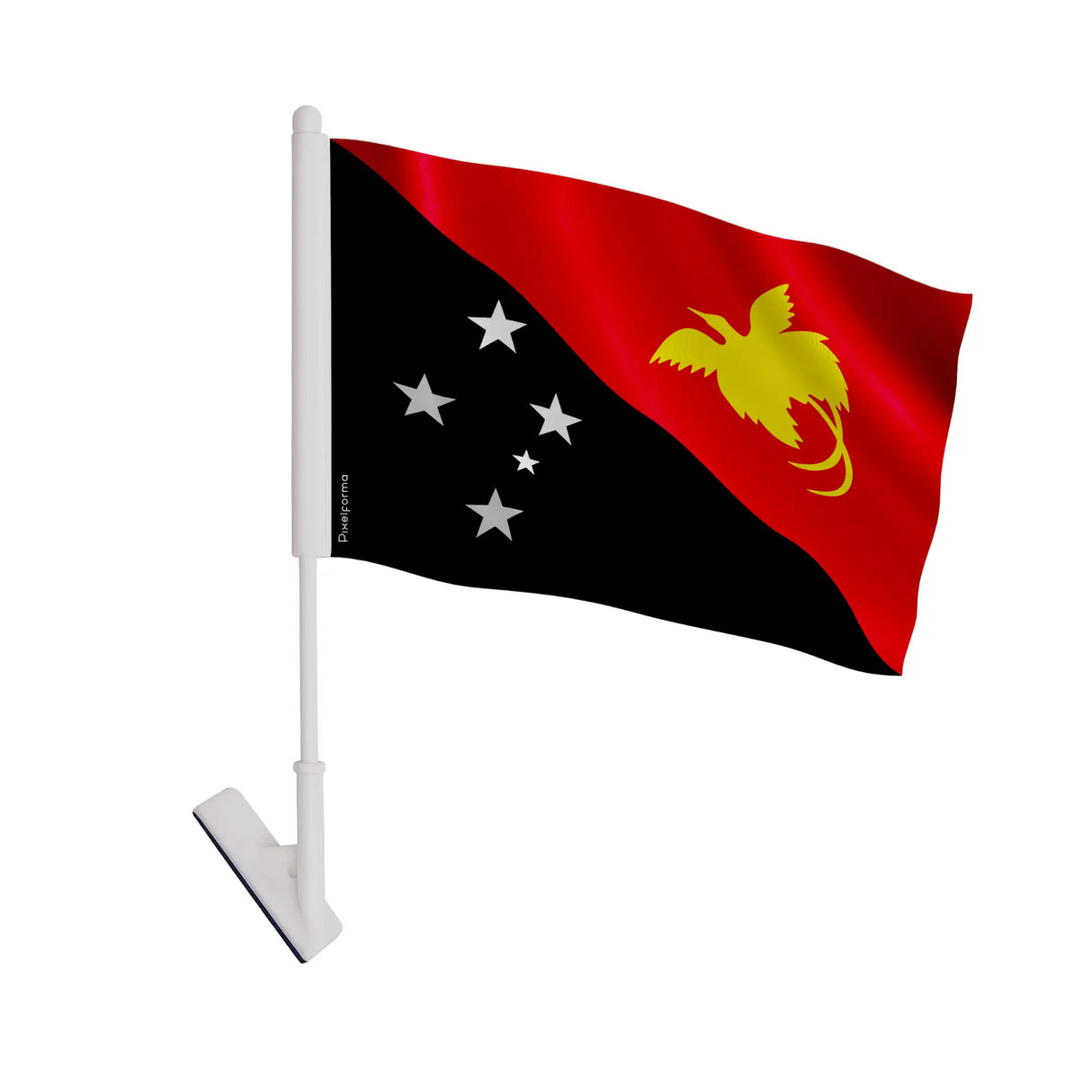 Drapeau adhésif papouasie-nouvelle-guinée polyester souple