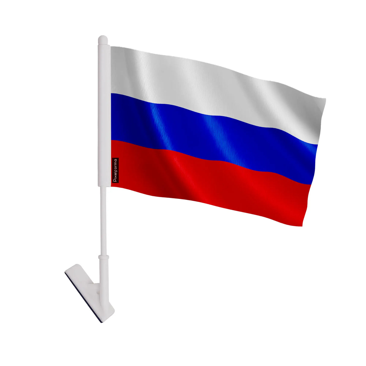 Drapeau adhésif russie polyester souple facile à coller