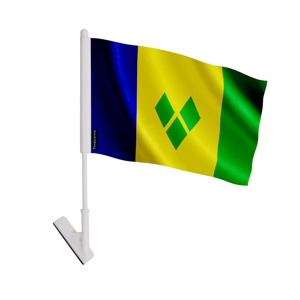 Drapeau adhésif saint-vincent-et-les-grenadines polyester souple