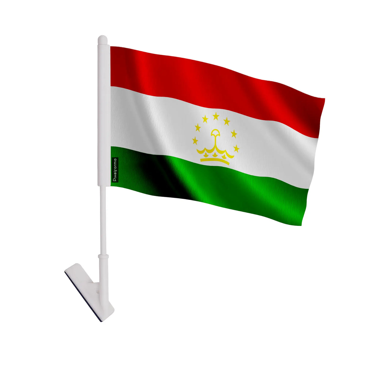 Drapeau adhésif tadjikistan polyester facile à coller