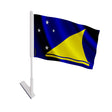 Drapeau adhésif tokelau en polyester facile à coller