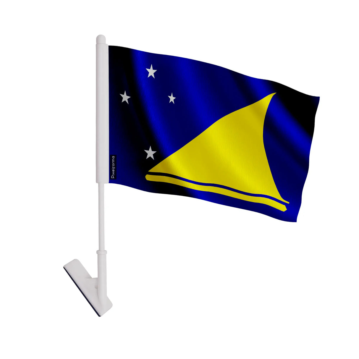 Drapeau adhésif tokelau en polyester facile à coller