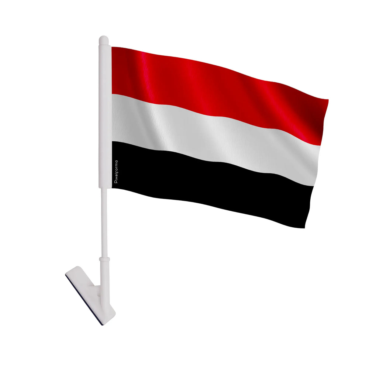 Drapeau adhésif yémen polyester souple facile à coller