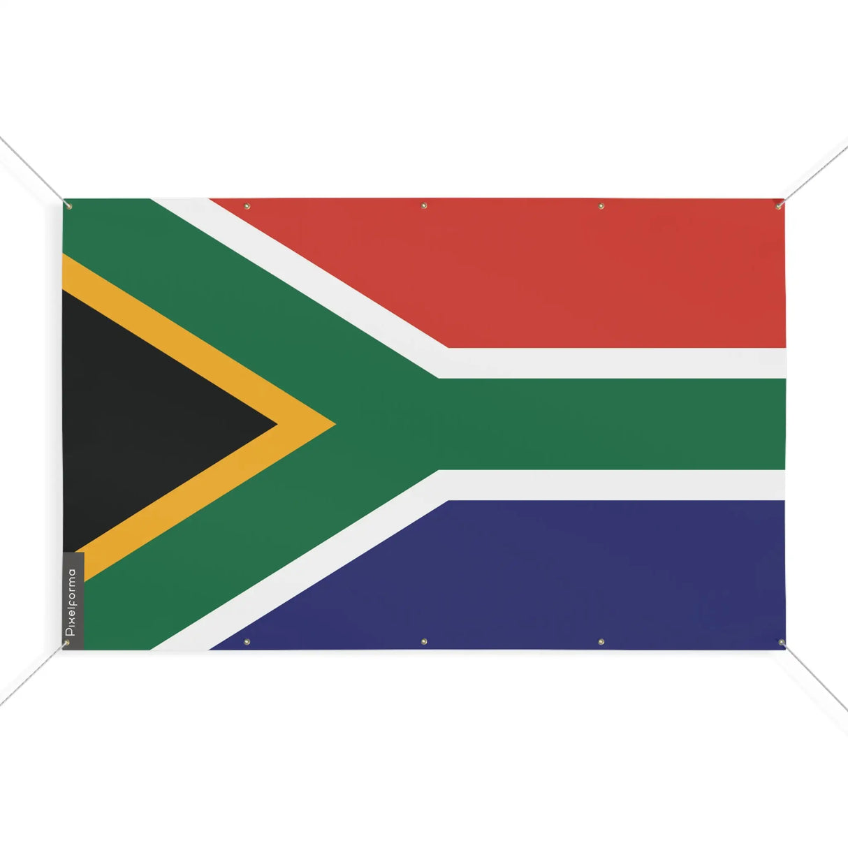 Drapeau afrique du sud polyester résistant œillets robustes