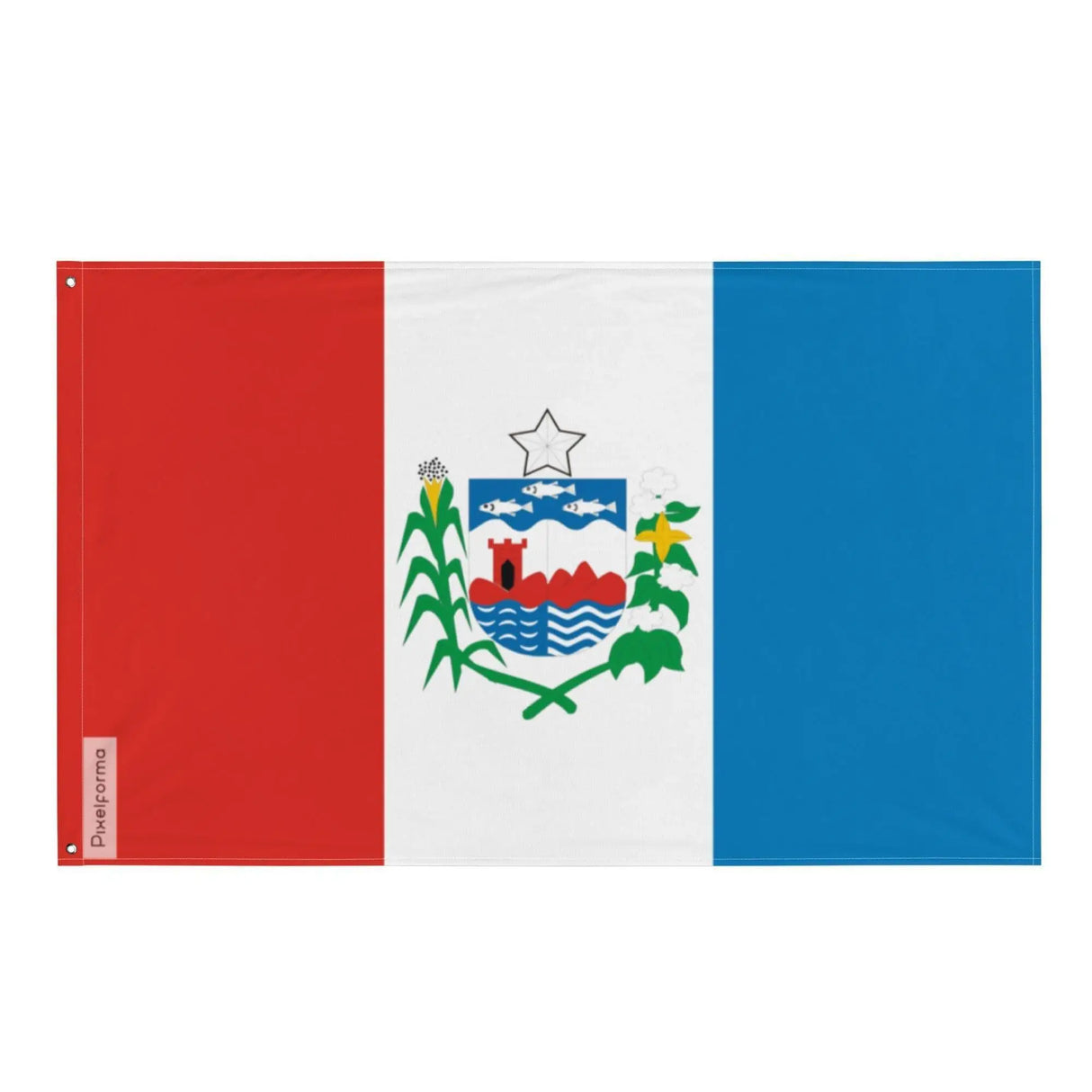Drapeau alagoas polyester résistant œillets à gauche
