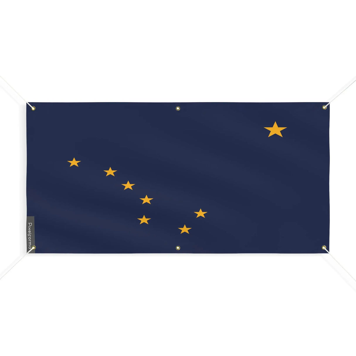 Drapeau alaska polyester résistant aux intempéries œillets