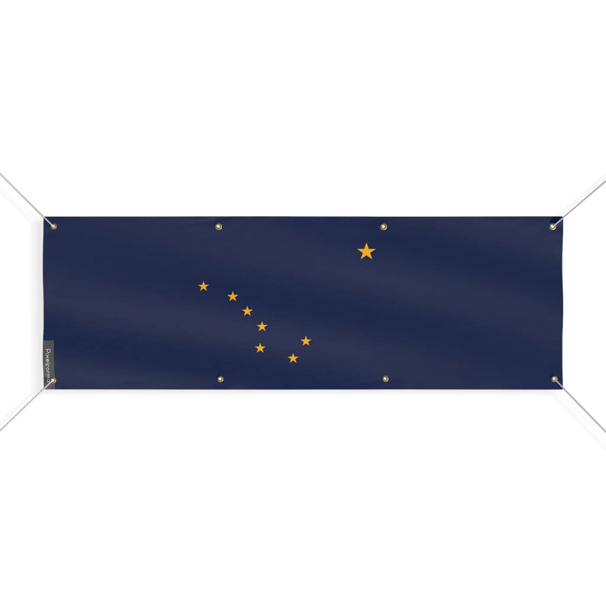 Drapeau alaska polyester résistant aux intempéries œillets