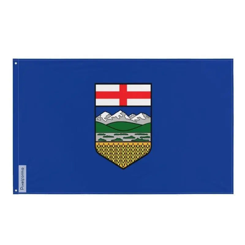Drapeau alberta polyester résistant avec œillets à gauche