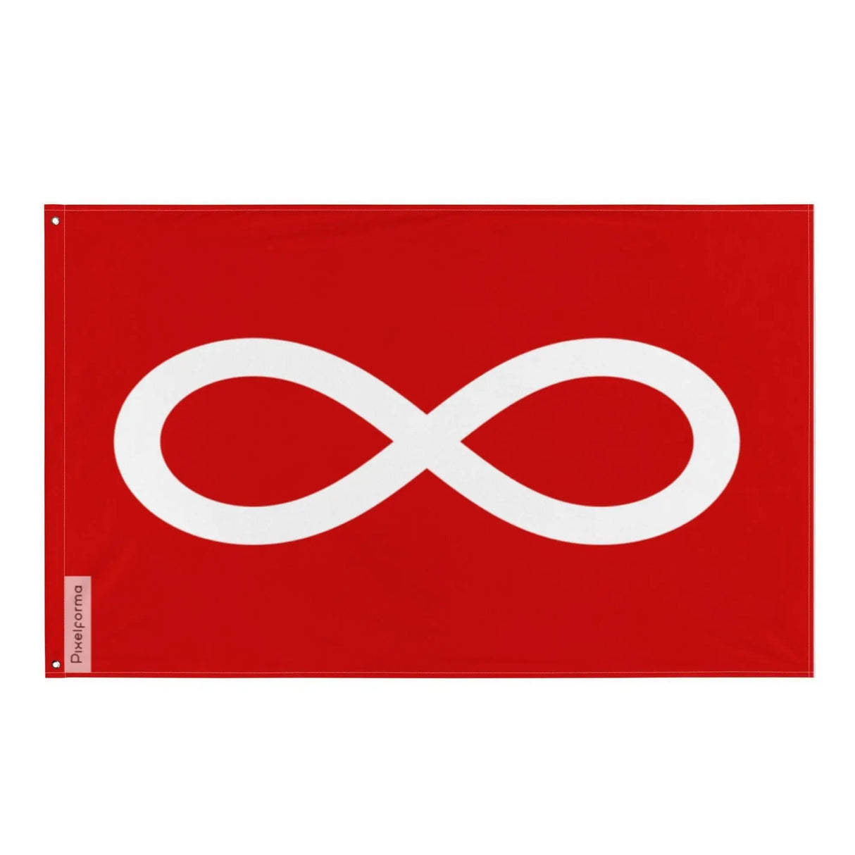 Drapeau anglo-métis polyester résistant œillets à gauche