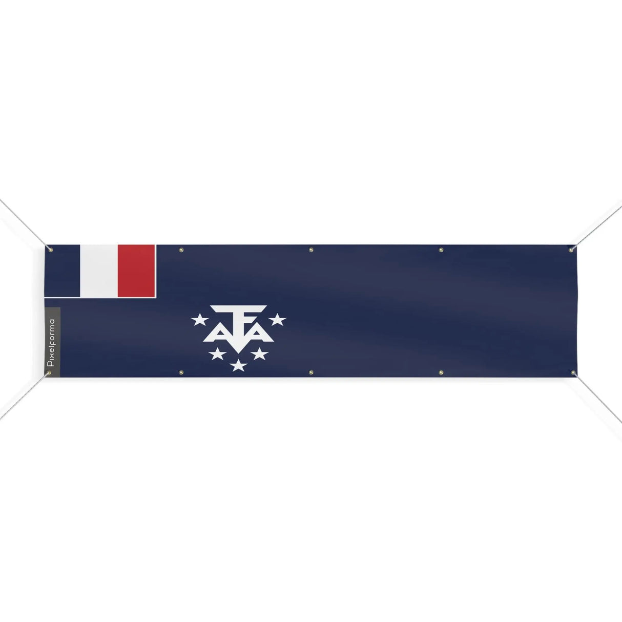 Drapeau antarctique française polyester résistant intempéries