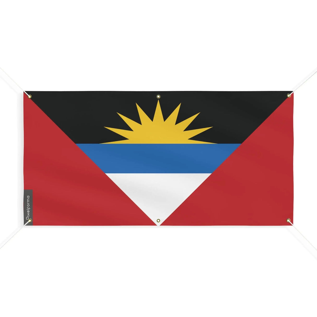 Drapeau antigua-et-barbuda polyester résistant aux intempéries