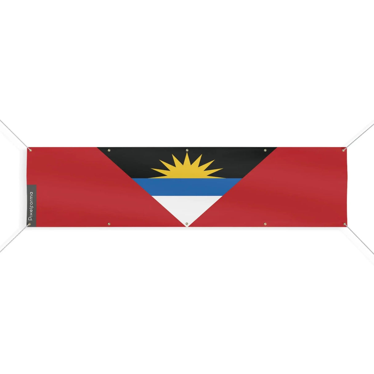 Drapeau antigua-et-barbuda polyester résistant œillets