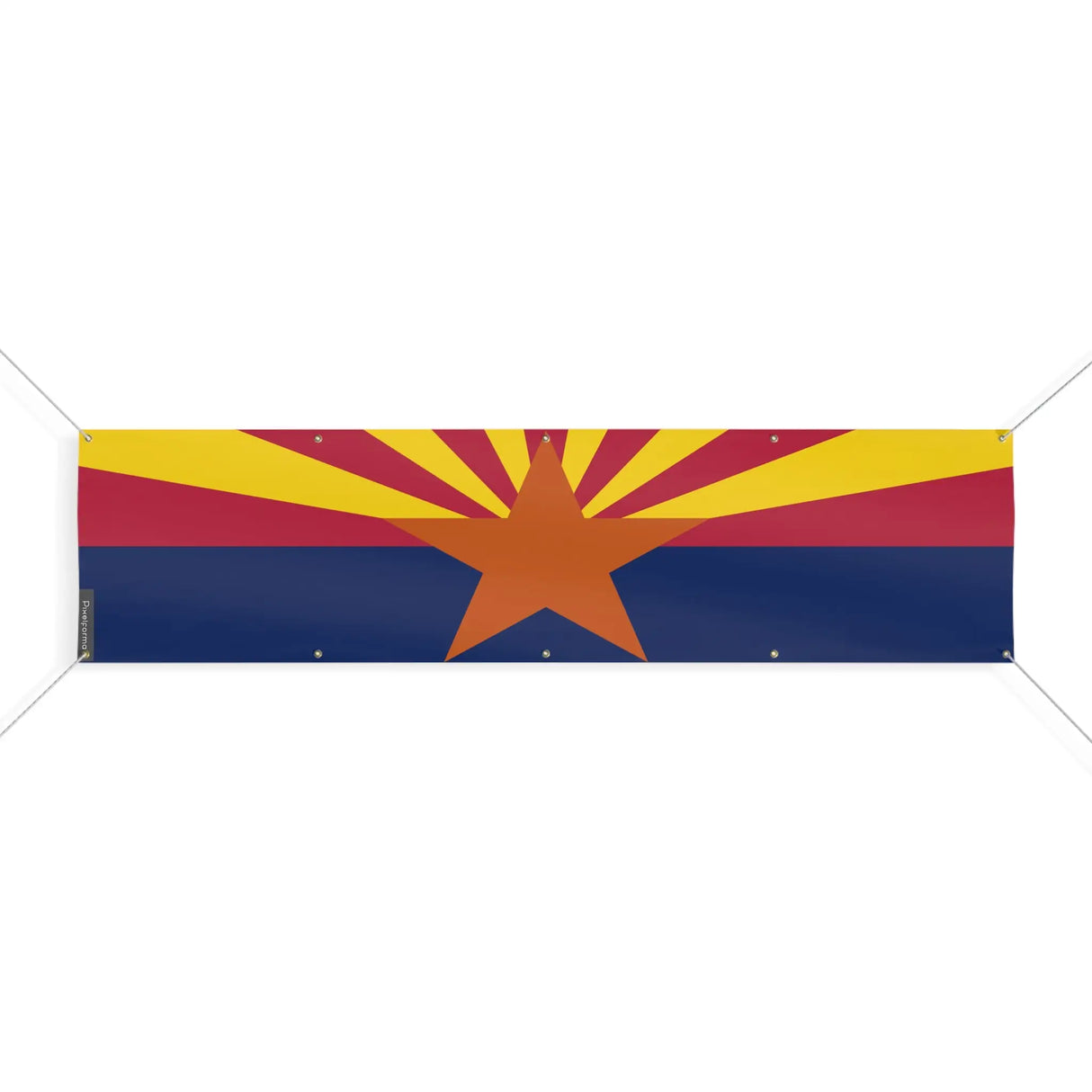 Drapeau arizona polyester résistant aux intempéries 10 œillets