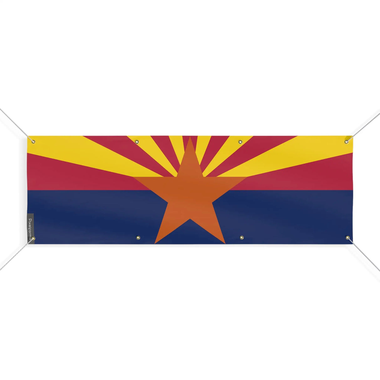Drapeau arizona polyester résistant aux intempéries œillets