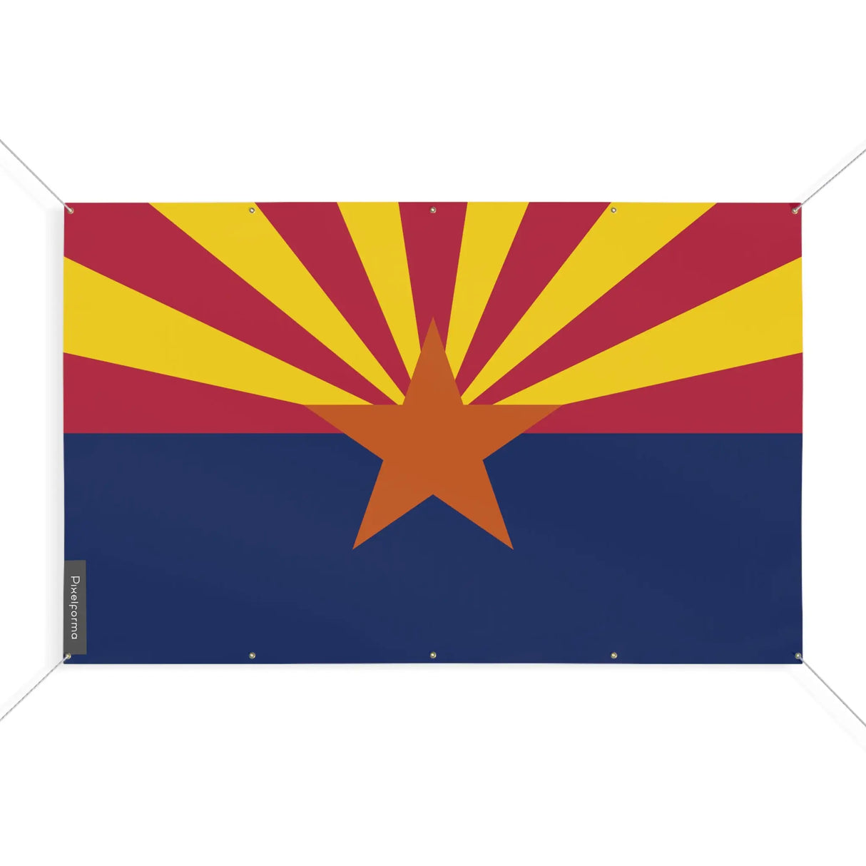 Drapeau arizona polyester résistant aux intempéries œillets