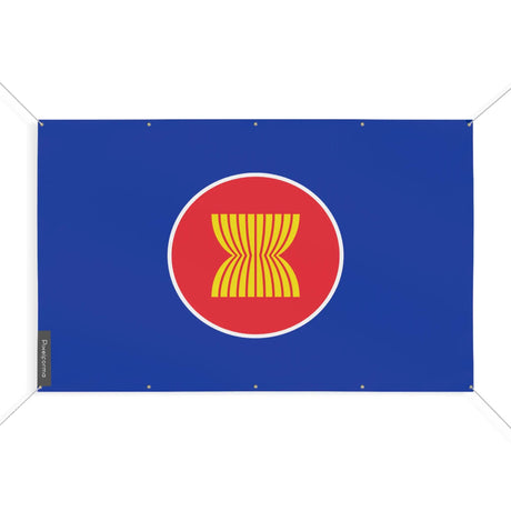 Drapeau asean en polyester résistant aux intempéries