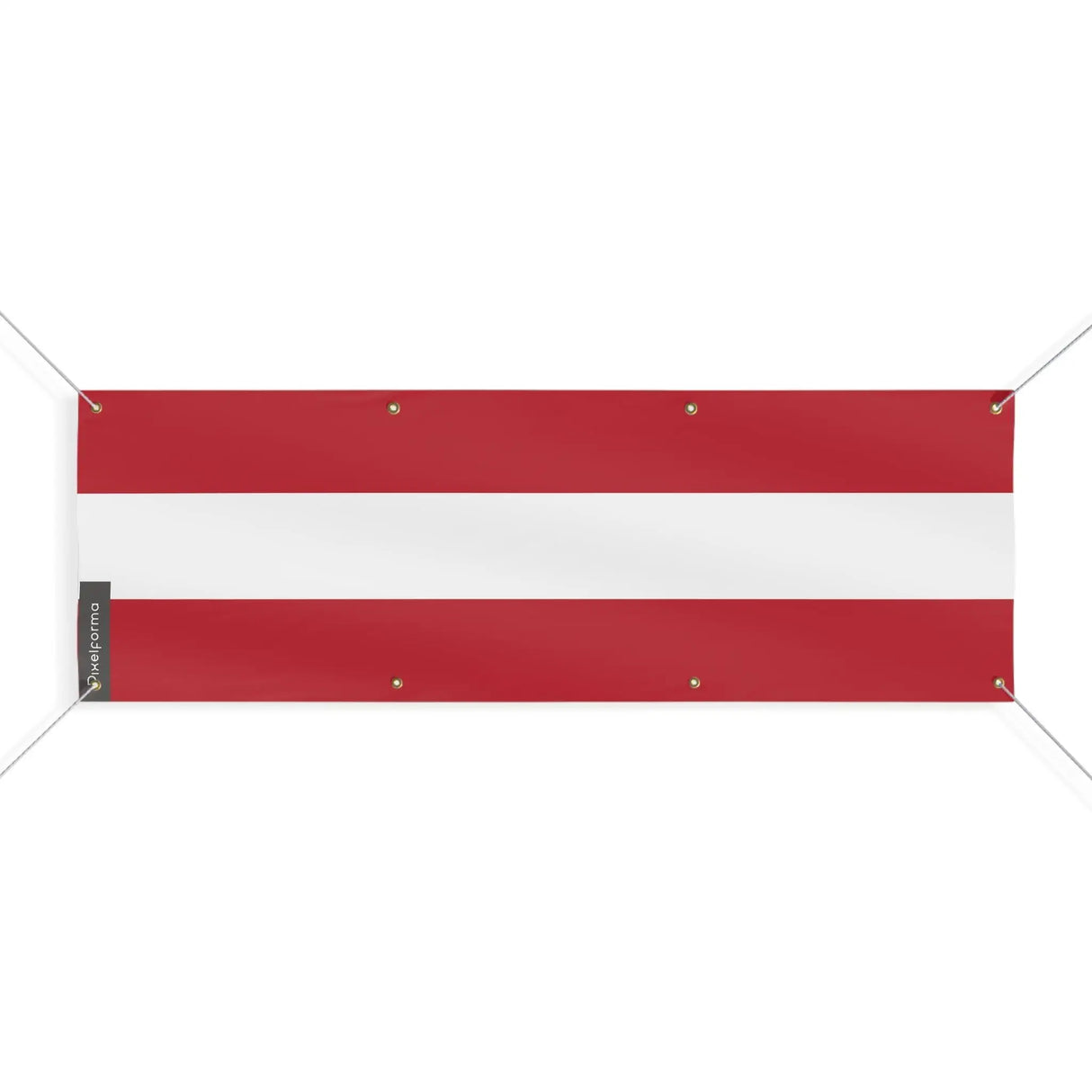 Drapeau autriche en polyester résistant avec œillets