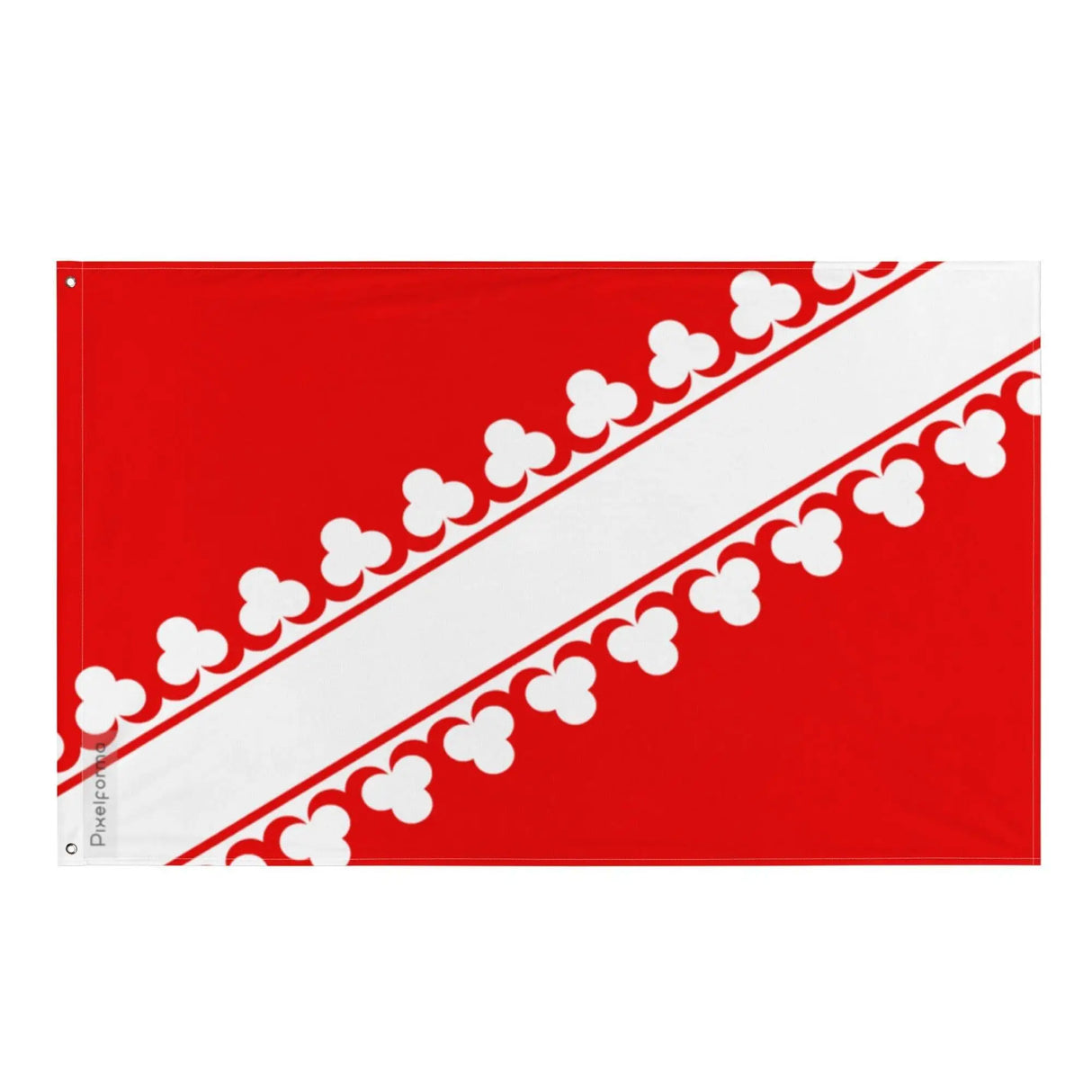 Drapeau bas-rhin polyester résistant avec œillets à gauche