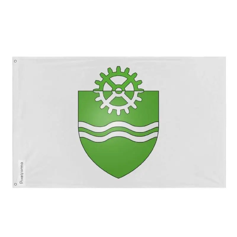 Drapeau bécancour polyester résistant œillets à gauche