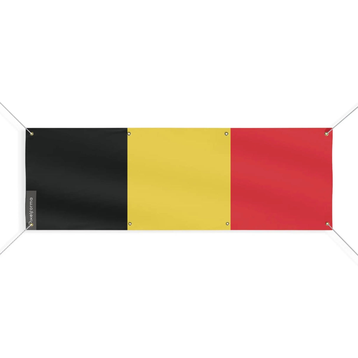 Drapeau belgique polyester résistant aux intempéries