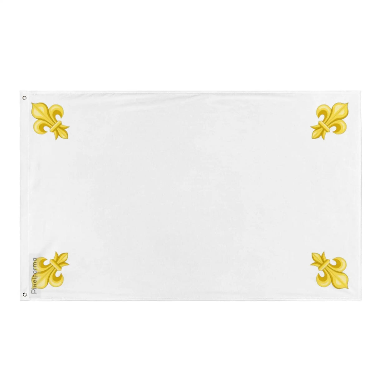 Drapeau blanc france polyester résistant double ourlet