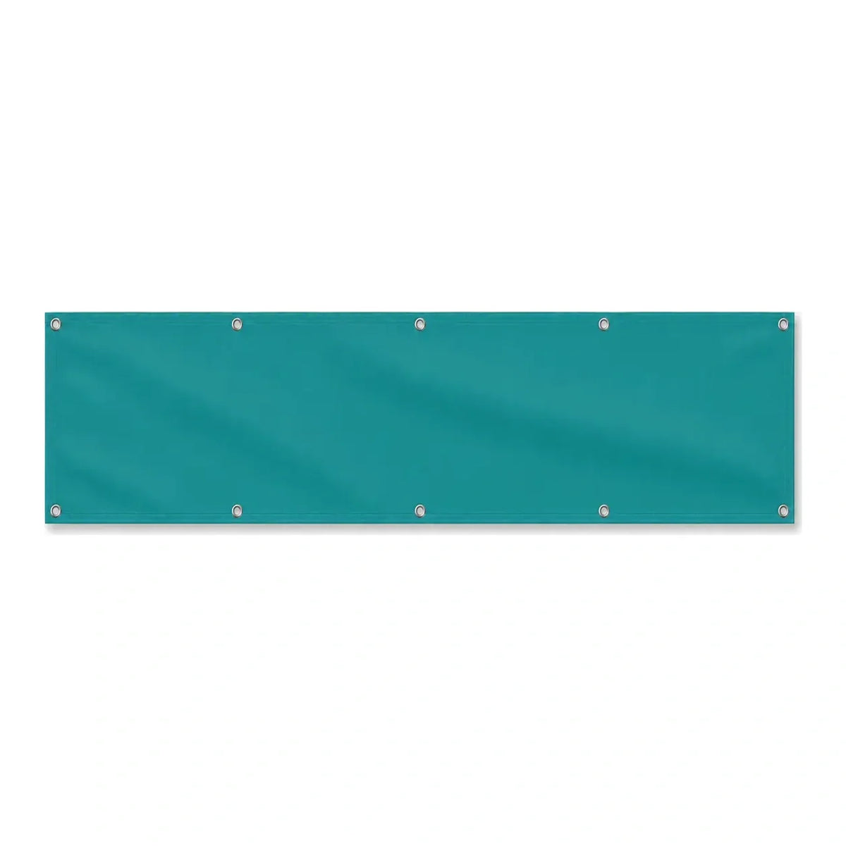 Drapeau Bleu tuquoise Foncé grand format XL en polyester avec dix œillets