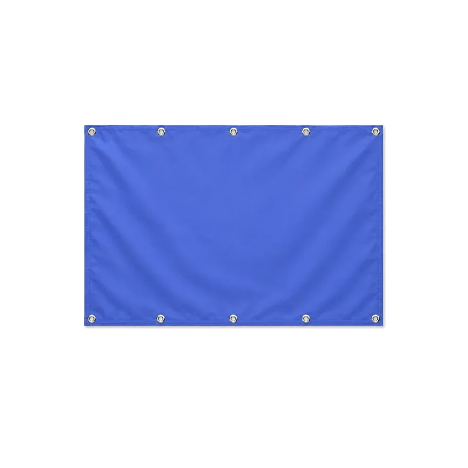 Drapeau Bleu Violet format S en polyester avec dix œillets