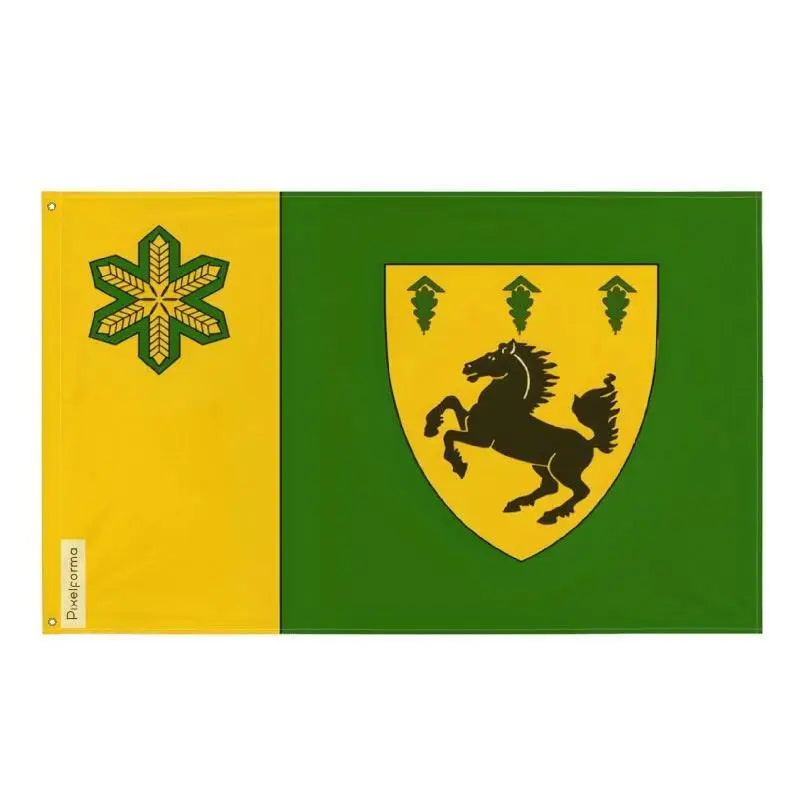 Drapeau brandon polyester résistant œillets à gauche