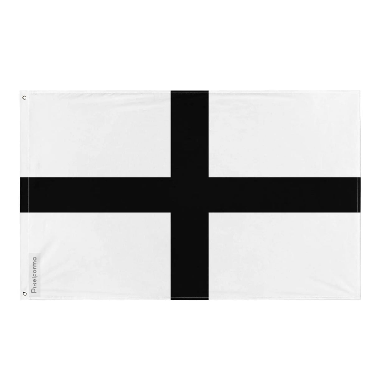Drapeau bretagne croix noire polyester résistant œillets