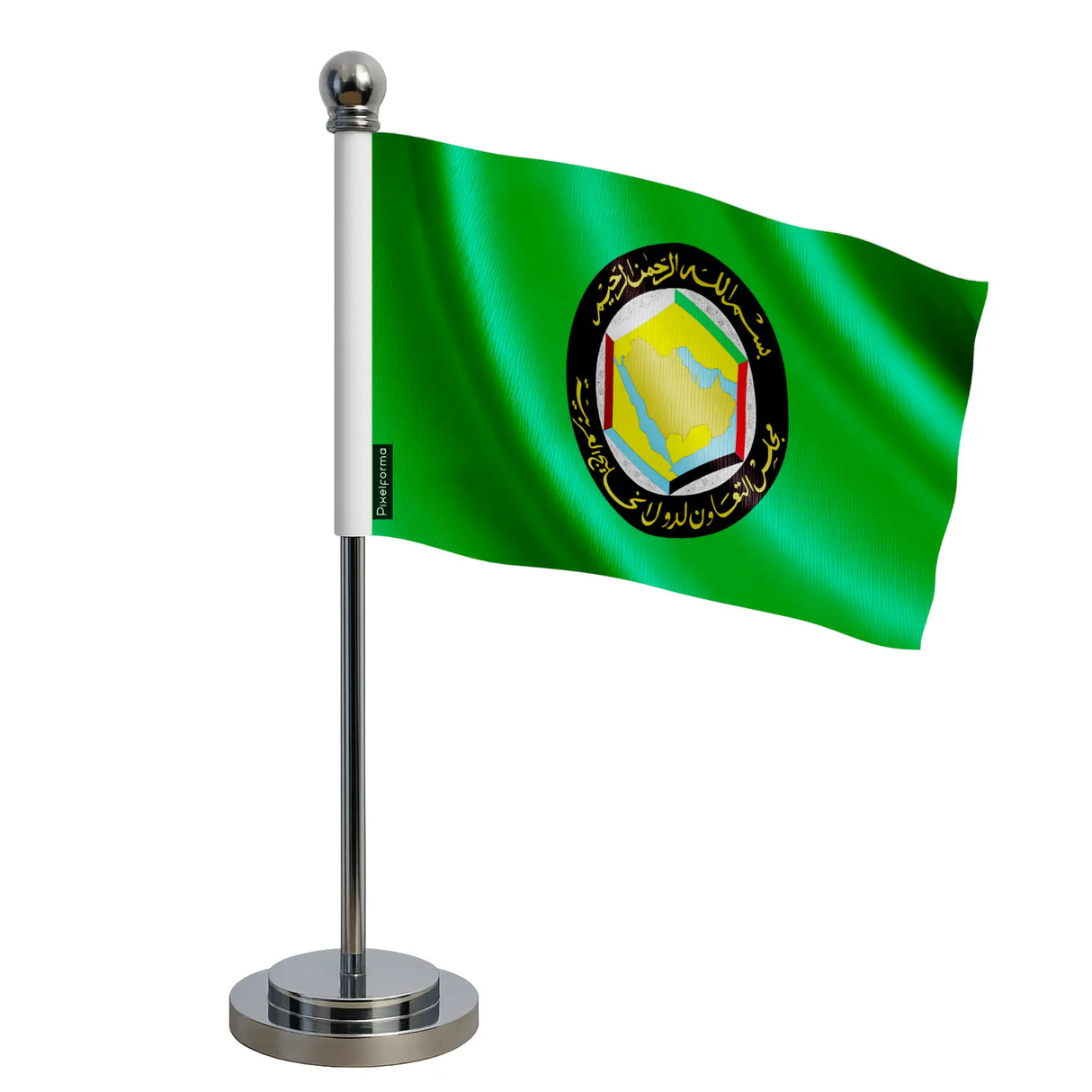 Drapeau bureau conseil de coopération du golfe polyester acier