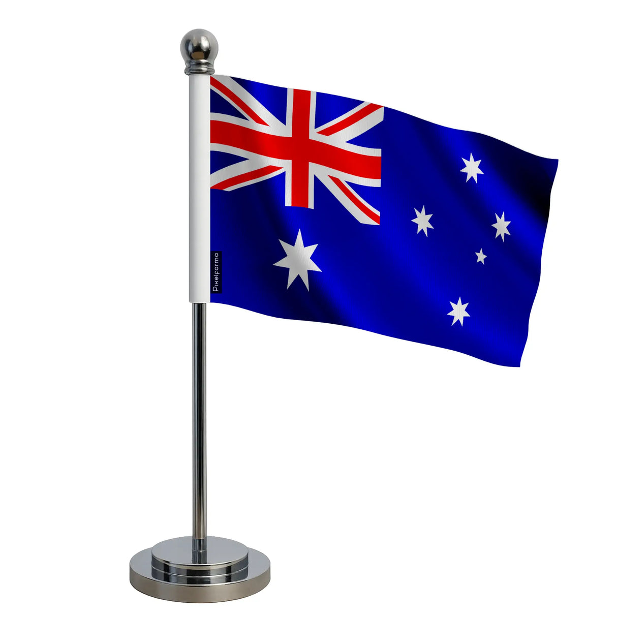 Drapeau bureau île heard-et-macdonald polyester acier inoxydable