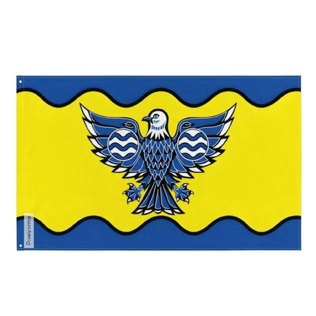 Drapeau burnaby polyester résistant avec œillets à gauche