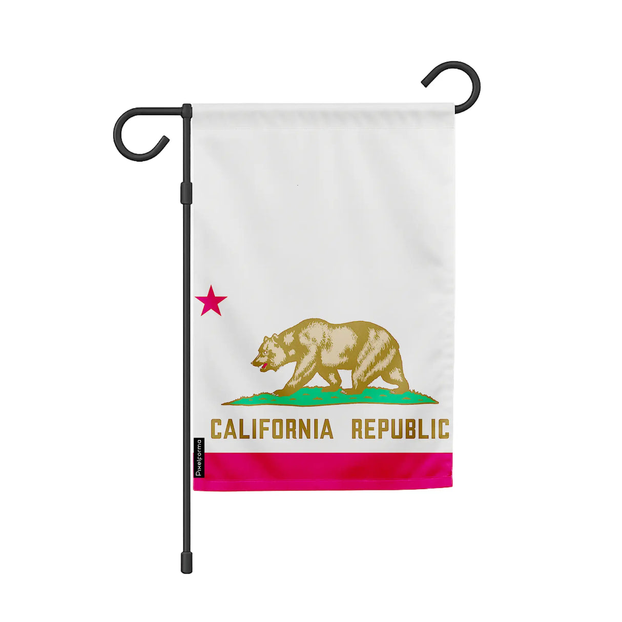 Drapeau californie en polyester résistant format horizontal