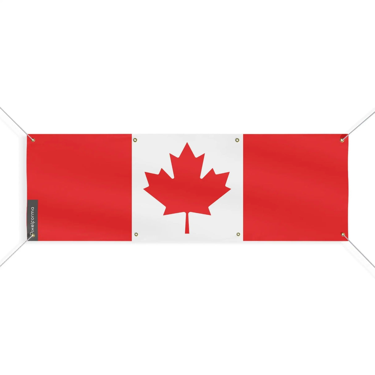 Drapeau canada en polyester résistant avec œillets robustes