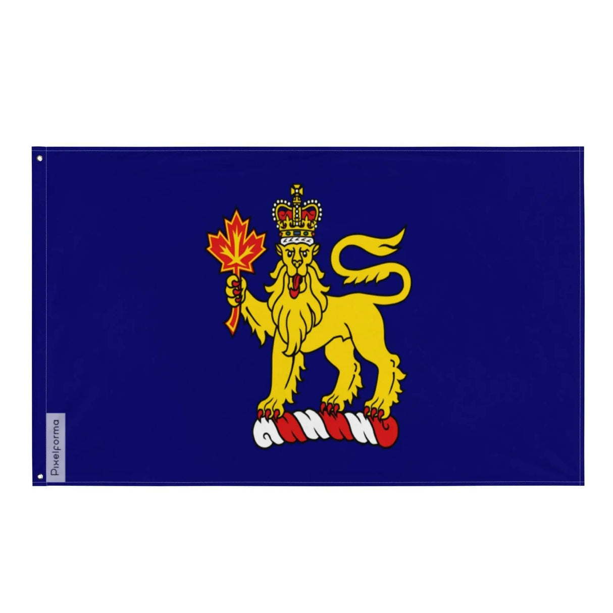 Drapeau canada gouverneur général polyester œillets à gauche